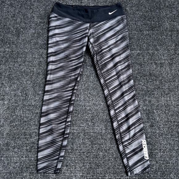Nike NFL Chargers Dri-FIT Leggings Athletic Running Tights Women's‎ M - Picture 1 of 9